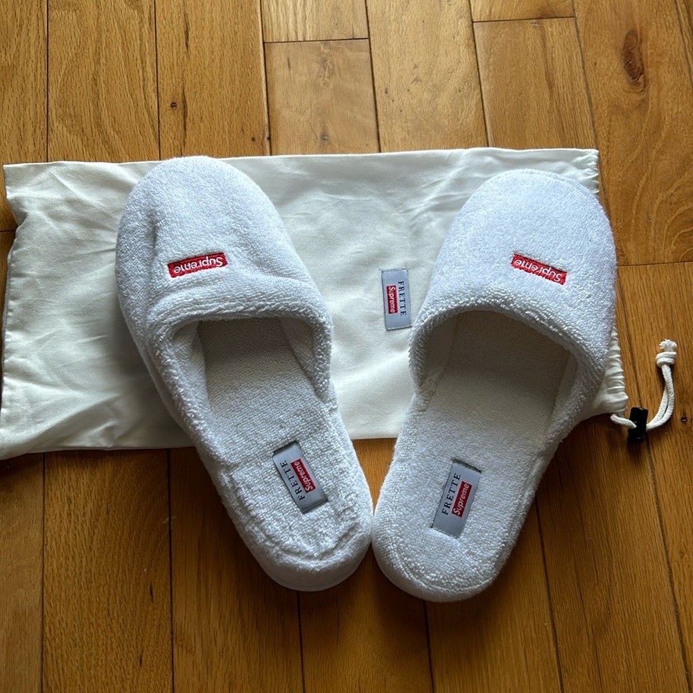 Supreme x Frette slippers